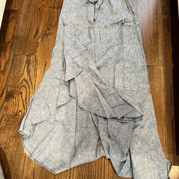 Express long wrap skirt ruffle crop top set worn once - Picture 4 of 6